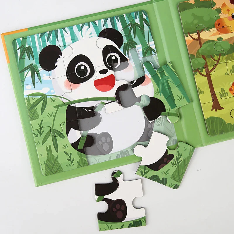 ! PuzzleVoy Magnetisch Puzzelboek – Educatief Reis Puzzelspel voor Kinderen