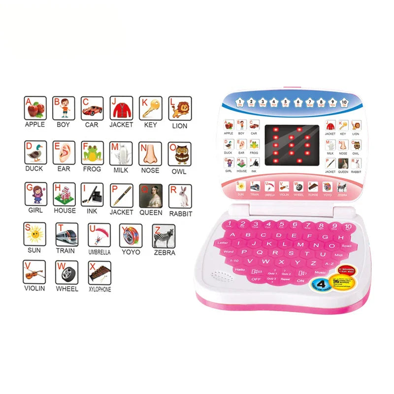 ! BrightMind Kinder Leer Laptop – Educatieve Speelcomputer met Spelletjes