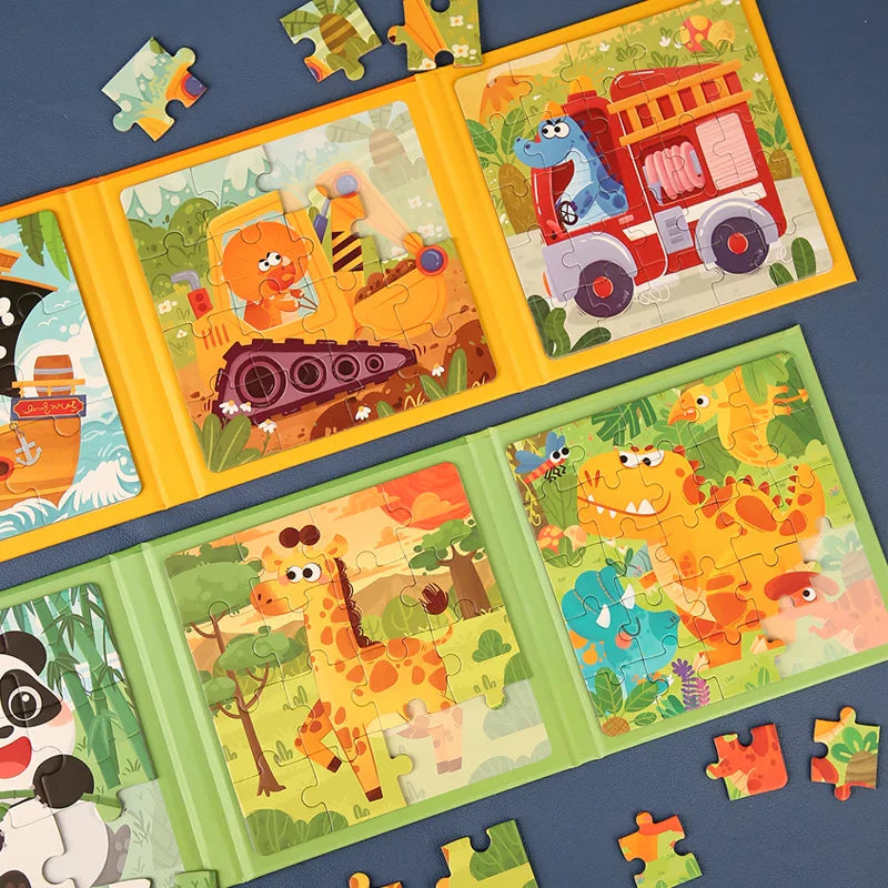 ! PuzzleVoy Magnetisch Puzzelboek – Educatief Reis Puzzelspel voor Kinderen