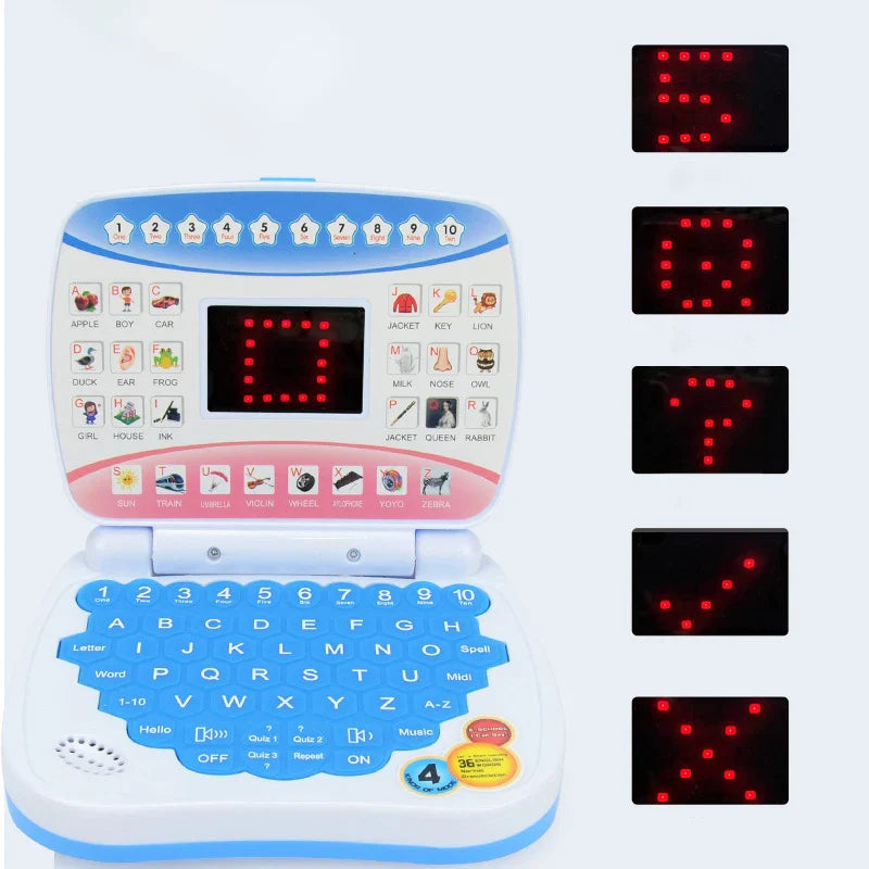 ! BrightMind Kinder Leer Laptop – Educatieve Speelcomputer met Spelletjes